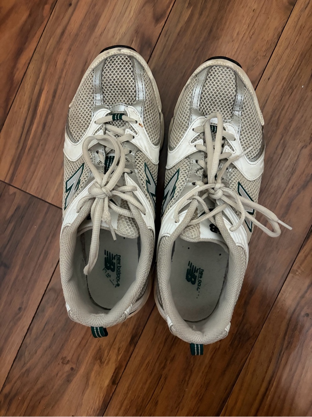 New Balance White and Gray Low-Top Running Sneaker - Picture 8 of 8